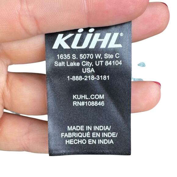 Kuhl Shilo Light Blue Crochet Shoulder Short Cap Sleeve Round Neckline Soft Top - Picture 11 of 12